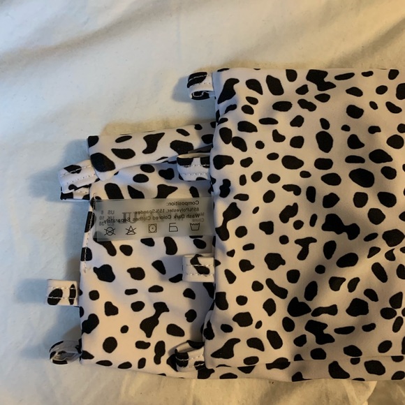 Dalmatian spotted bikini top with strap that is tie-able - Picture 4 of 4